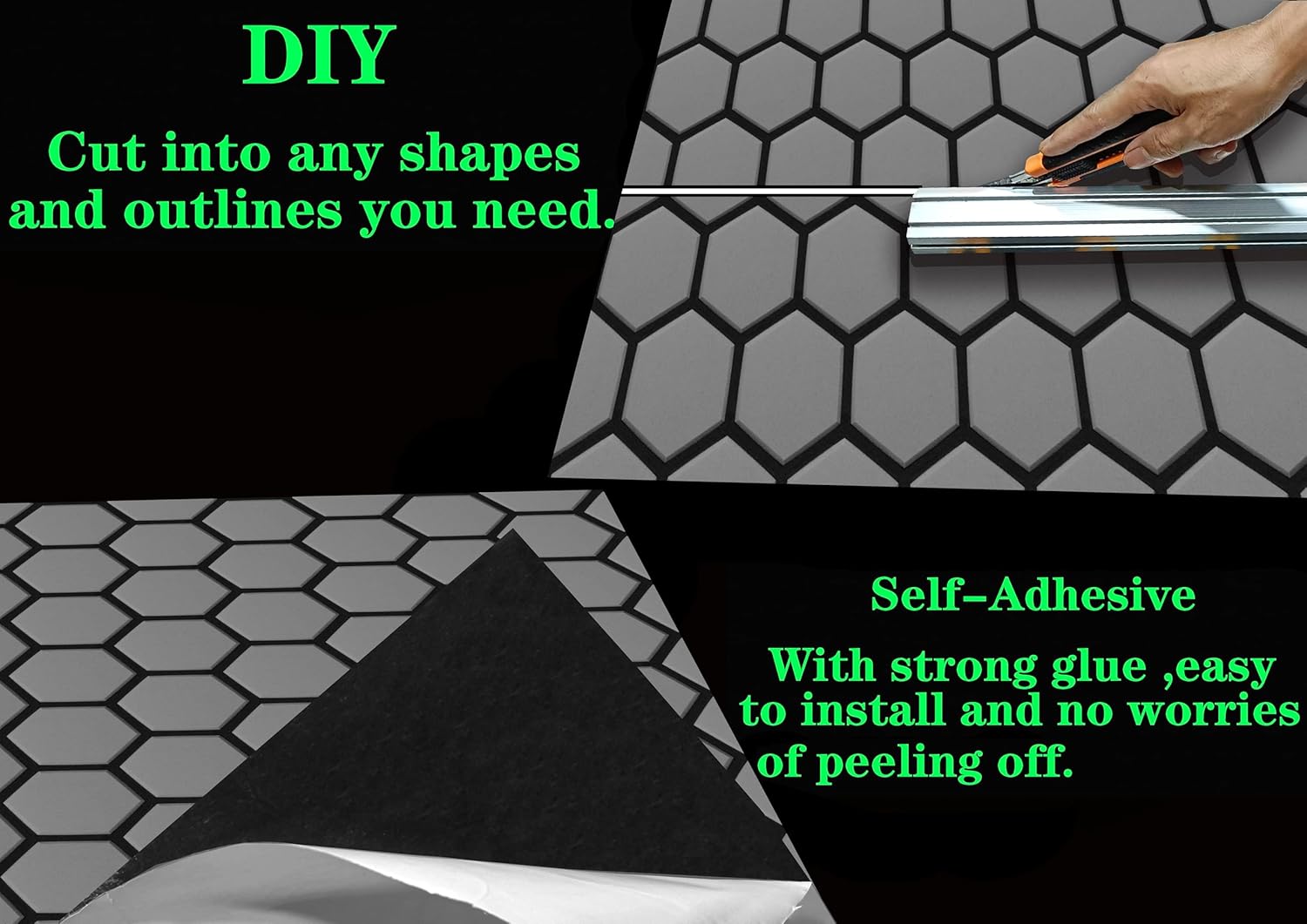 Boat Decking Boat Flooring Marine Non-Slip Self-Adhesive Flooring for MotorboatBoat RV Yacht Swimming Pool 110.2''/102.3''X37.4''