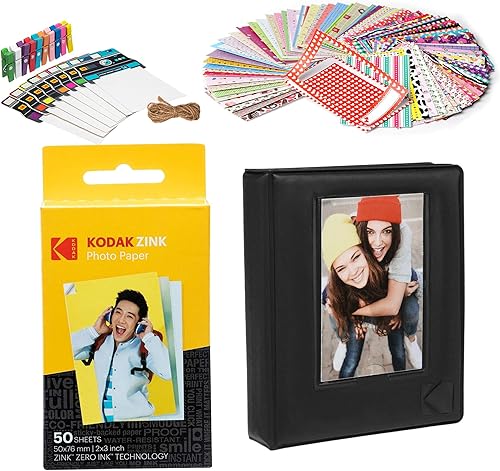 Miniatura 1 de Kodak Kit de inicio de papel Zink prémium de 2 x 3 pulgadas con álbum de fotos