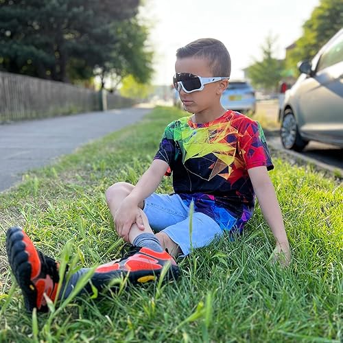 Miniatura 3 de DUCO Gafas de sol deportivas para niños y niñas con 3 lentes intercambiables, polarizadas para adolescentes y jóvenes DK280