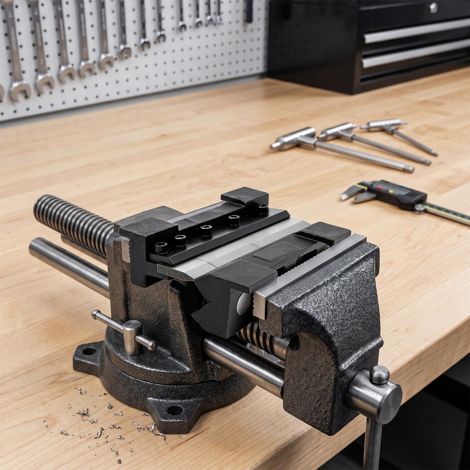 Morsa per banco da lavoro, larghezza ganasce 150 mm