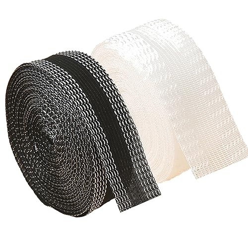 Yuanwovv 2 rollos de cinta adhesiva permanente lavable para ropa con dobladillo para planchar, cinta de fusión de tela para pantalones, jeans, 1