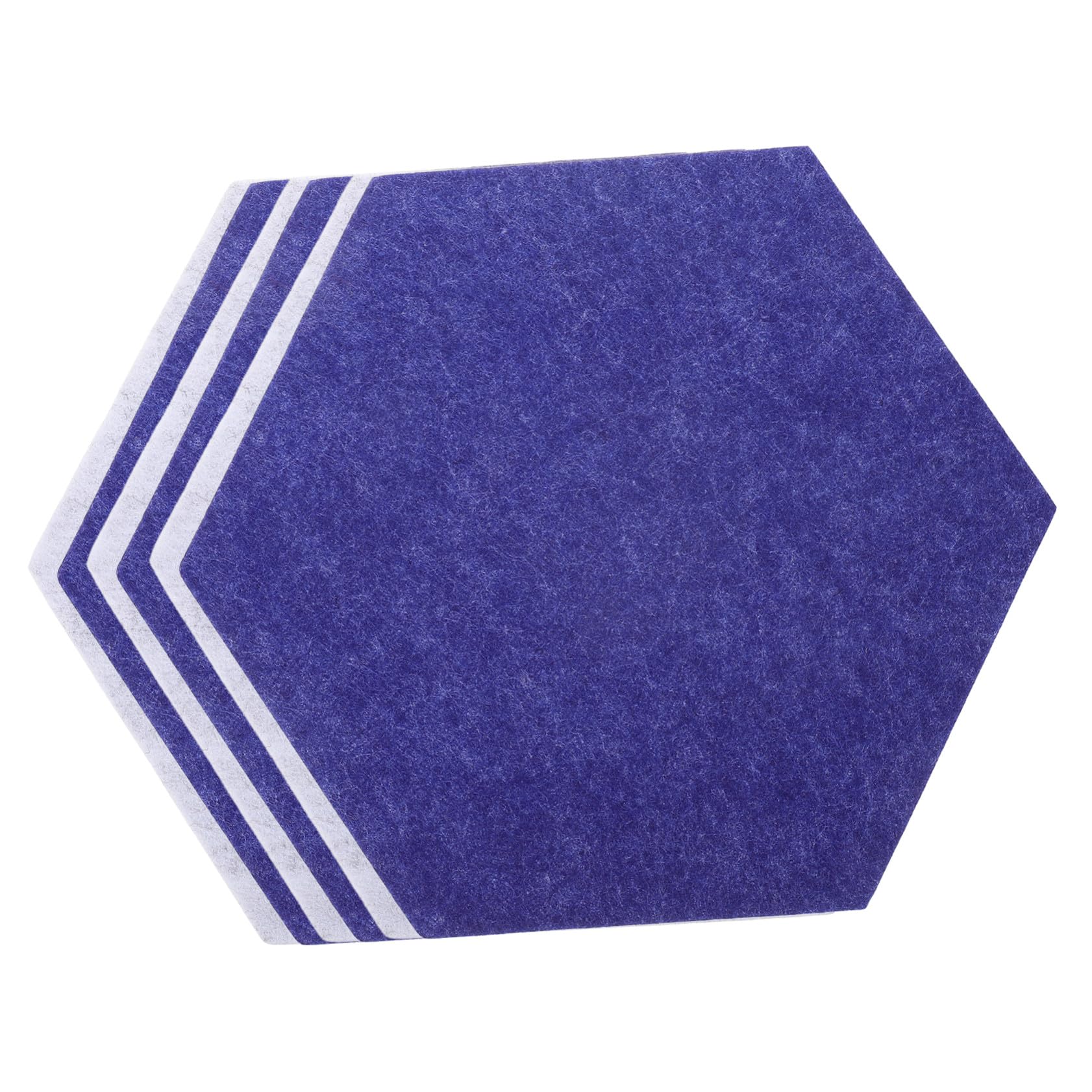 Tableau en liège noir alternatif : lot de 6 tableaux d'affichage hexagonaux en feutre adhésif