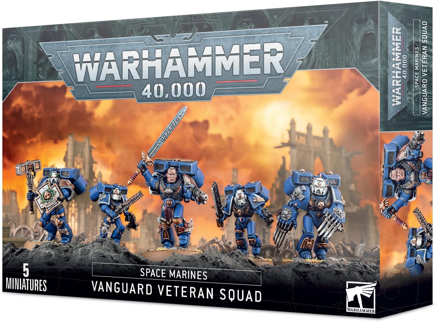 Games Workshop 99120101134" Space Marine Vanguard Veteran Squad, Black for 12 years to 99 years