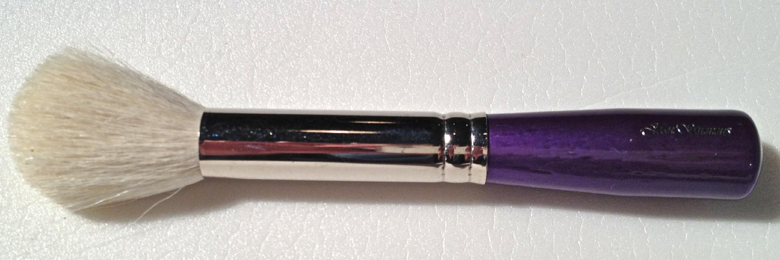 Professional Quality All Natural Makeup Brush - White Dome Top Natural Hair Bristles