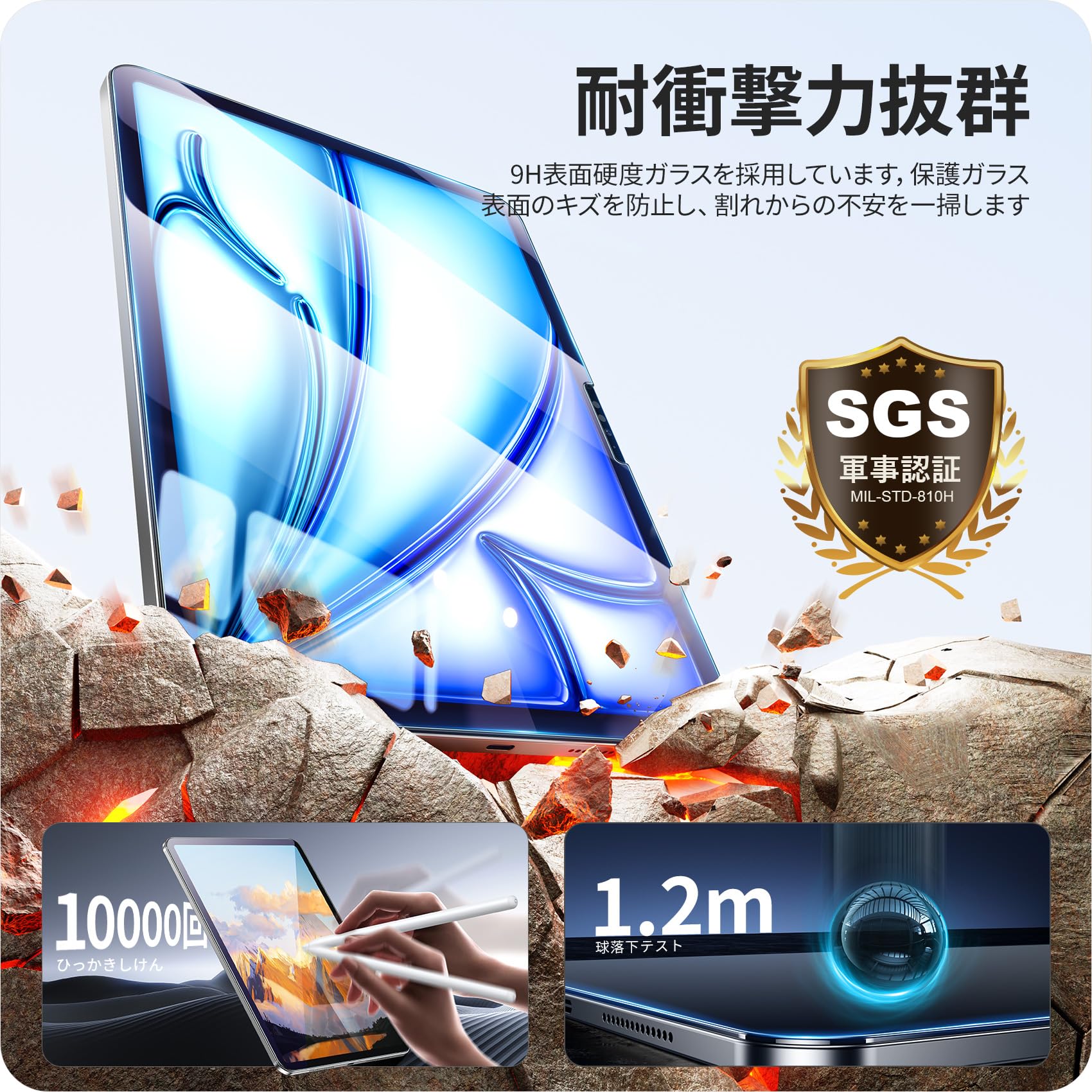 ニマソフィルム付　iPad Air M2 11inch (第6世代) 128GB Amazon.co.jp: NIMASO アンチグレア ガラスフィルム iPad Air 11