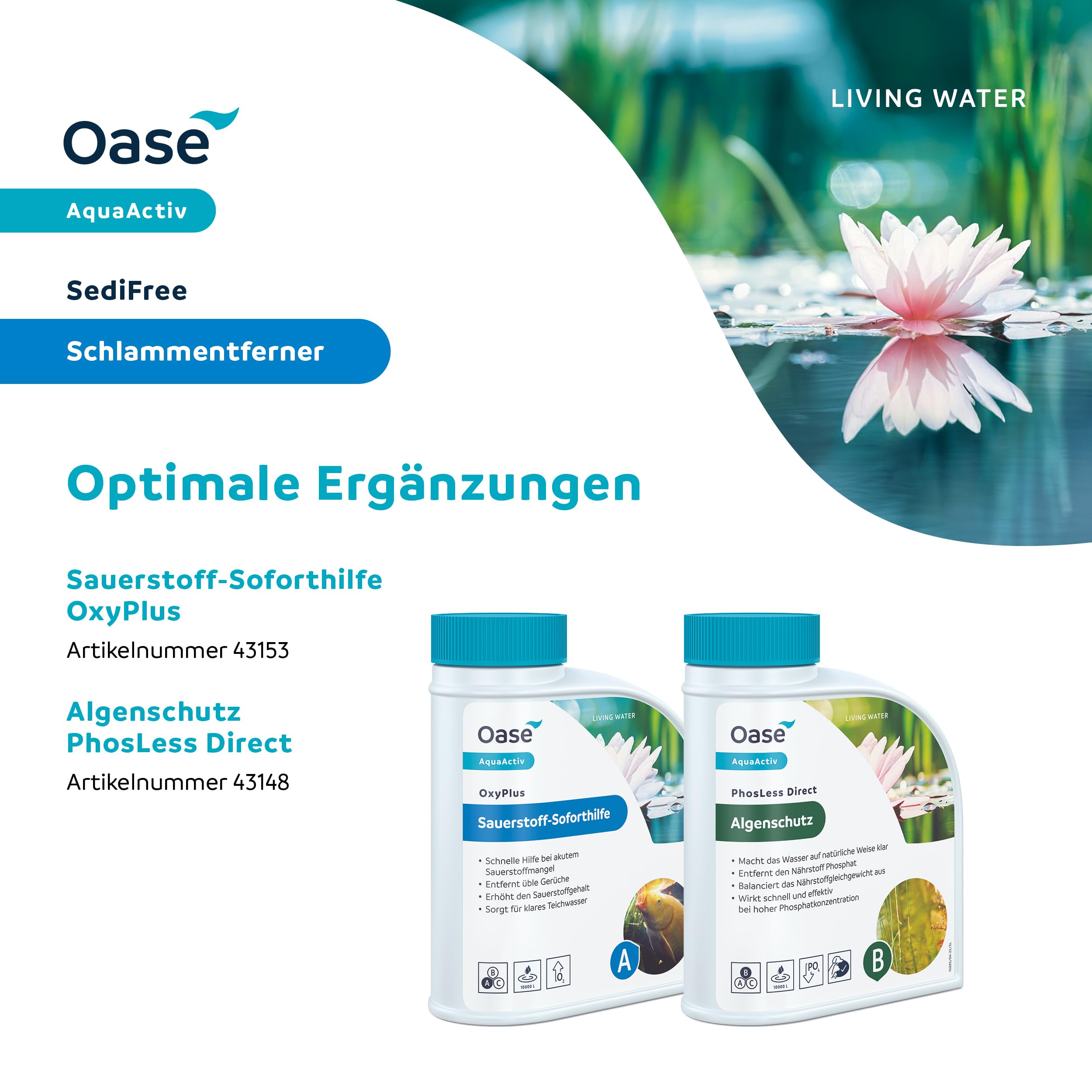 OASE AquaActiv SediFree 43143 Anti vase 500 ml