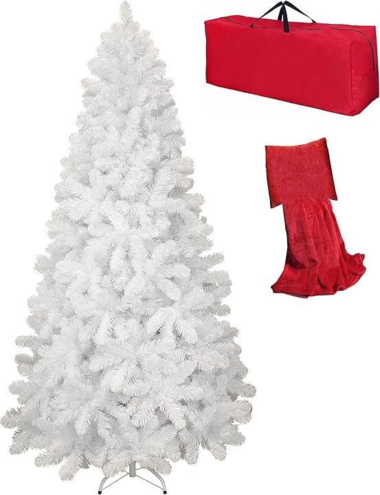 Toto piccinni albero di natale artificiale effetto realistico ignifugo con borsone Bianco150cm