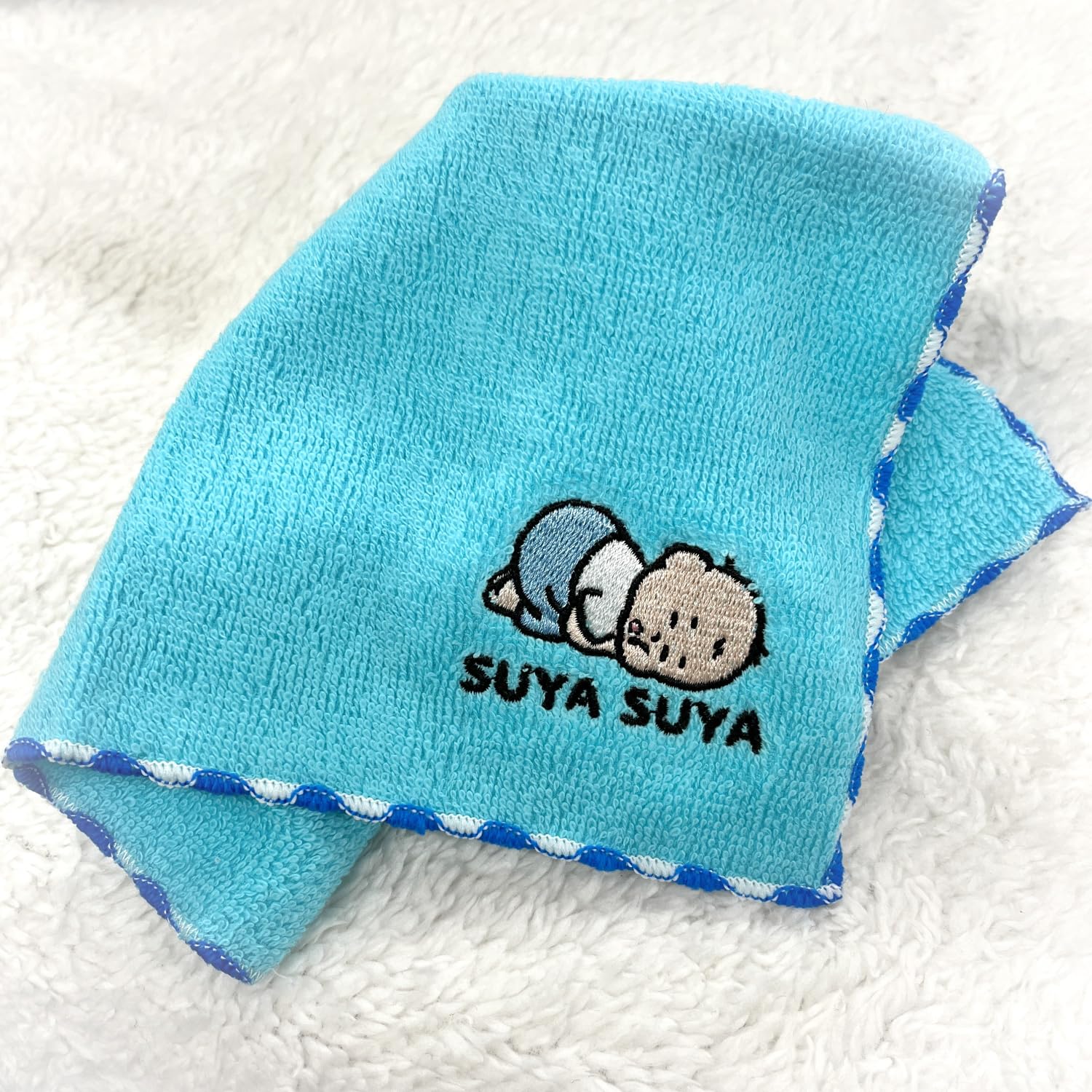 Amazon.co.jp: 学研ステイフル おおのたろう ハンカチ 刺繍 青 AF06810