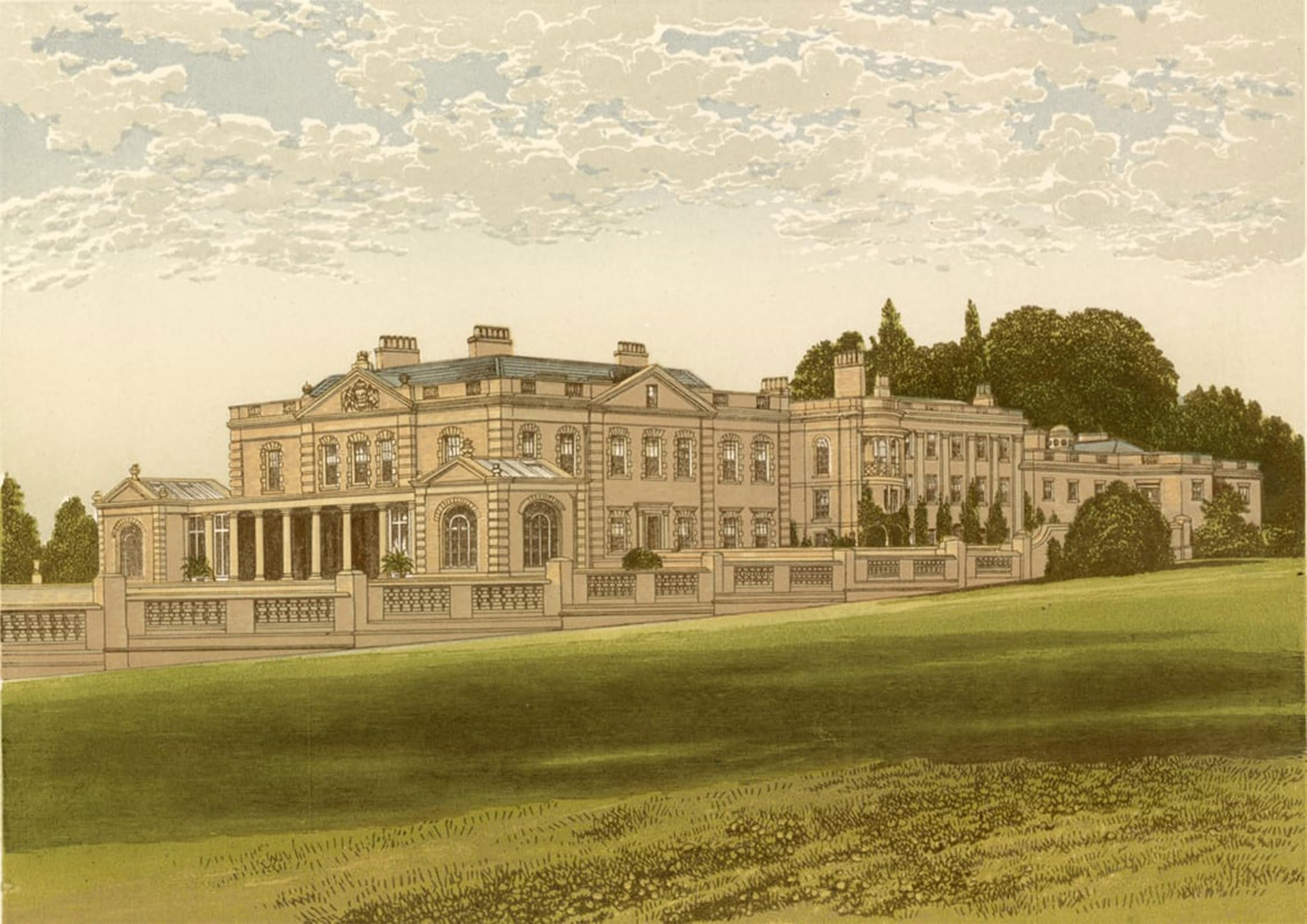 SERENDIPITP Vintage Picture Print on Canvas Wall Art Poster Gunton Park by Alexander Lydon Artwork Print Poster for Wall Decor 60x90cm