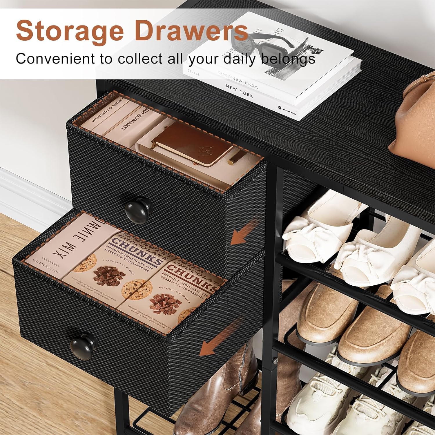Fabric Drawers for Small Item Storage