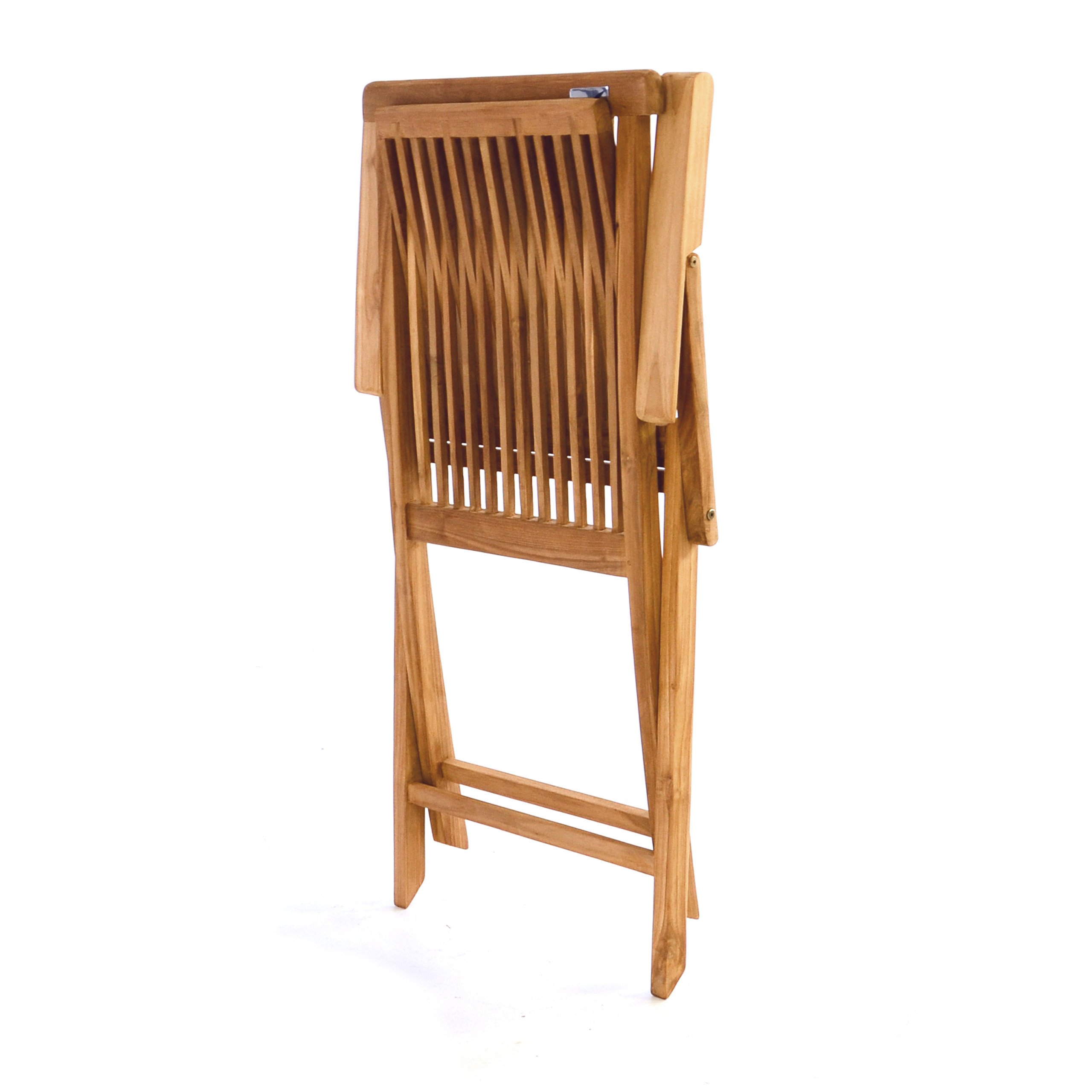 Divero Klappstuhl Ravenna Teakholz Braun