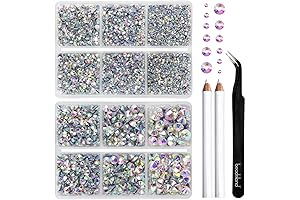 Beadland 6080Pcs Mixed Rhinestones for Crafts