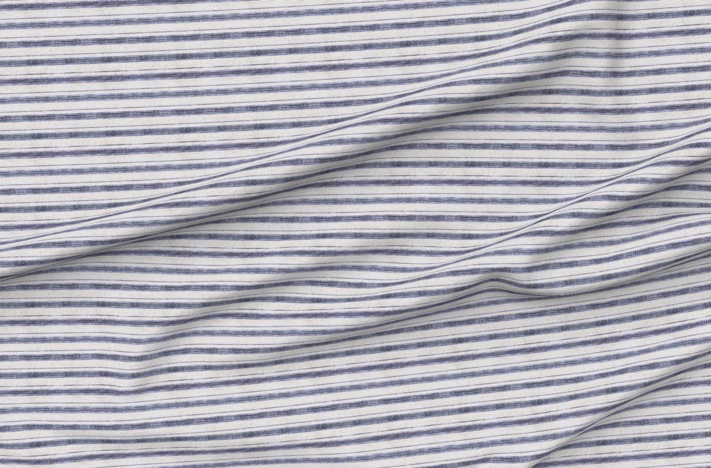 Spoonflower Fabric - French Stripe Arrow Boho Printed on Petal Signature Cotton Fabric Fat Quarter - Sewing Quilting Apparel Crafts Decor