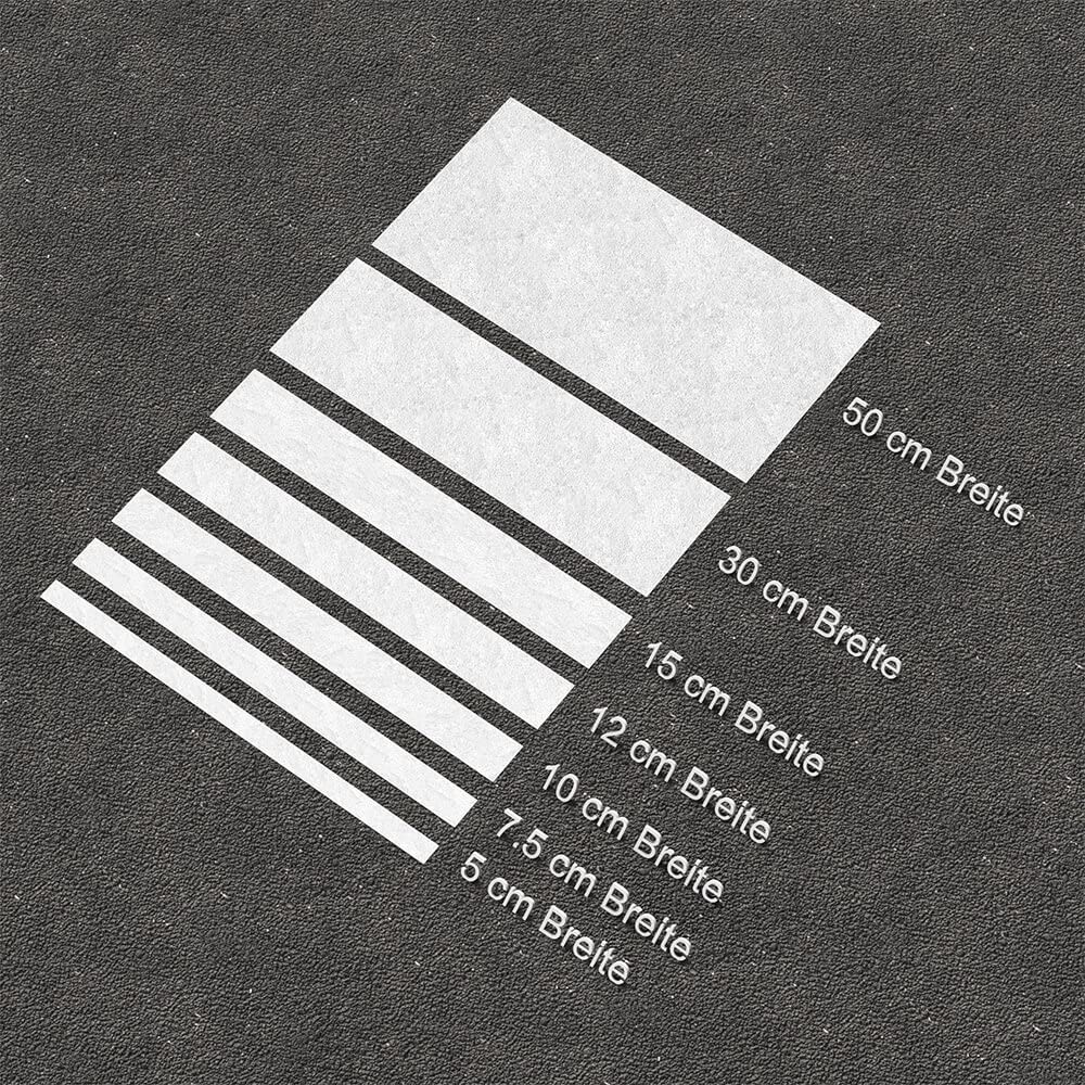 PREMARK Bodenmarkierung Zebrastreifen, weiß, 50x100 cm, 5/VE, Art.-Nr. 662180 | Bodenzeichen | Bodensymbol