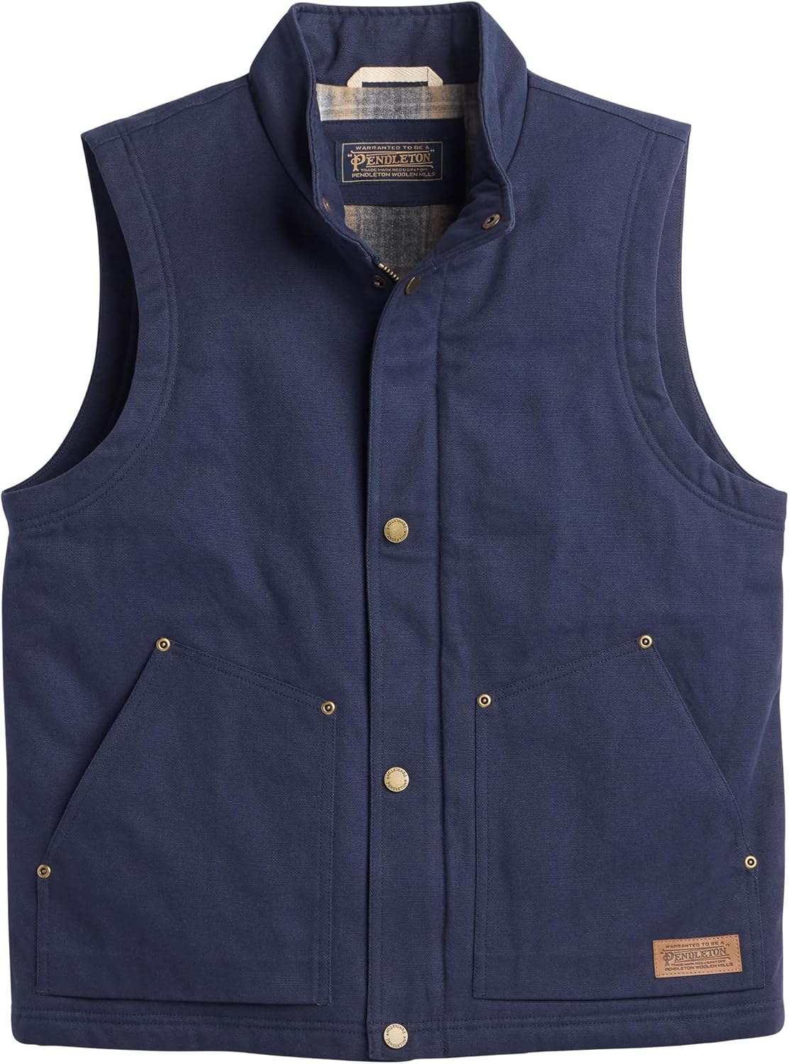 Pendleton Men’s Pine Grove Canvas Vest with Wool Blend Lining