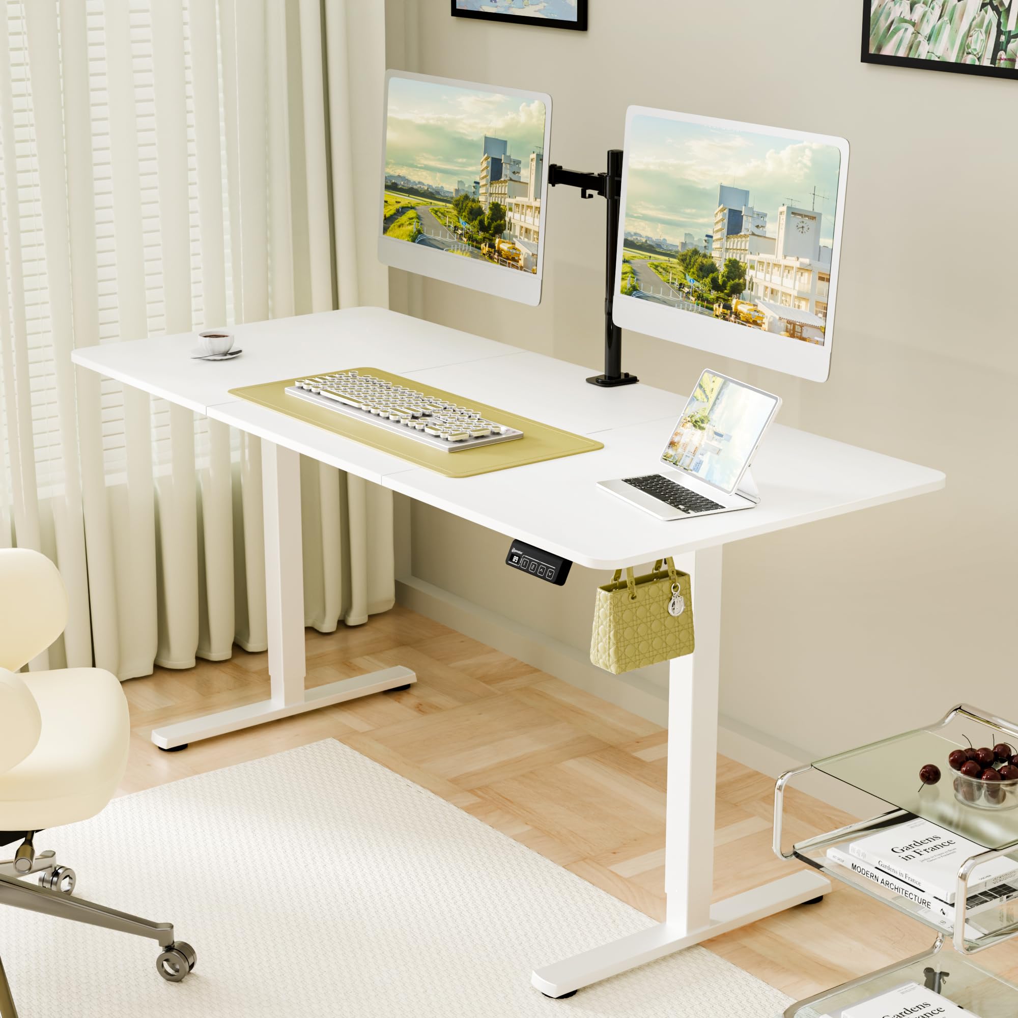 ERGOMAKER 63" Electric Standing Desk Gallery Image