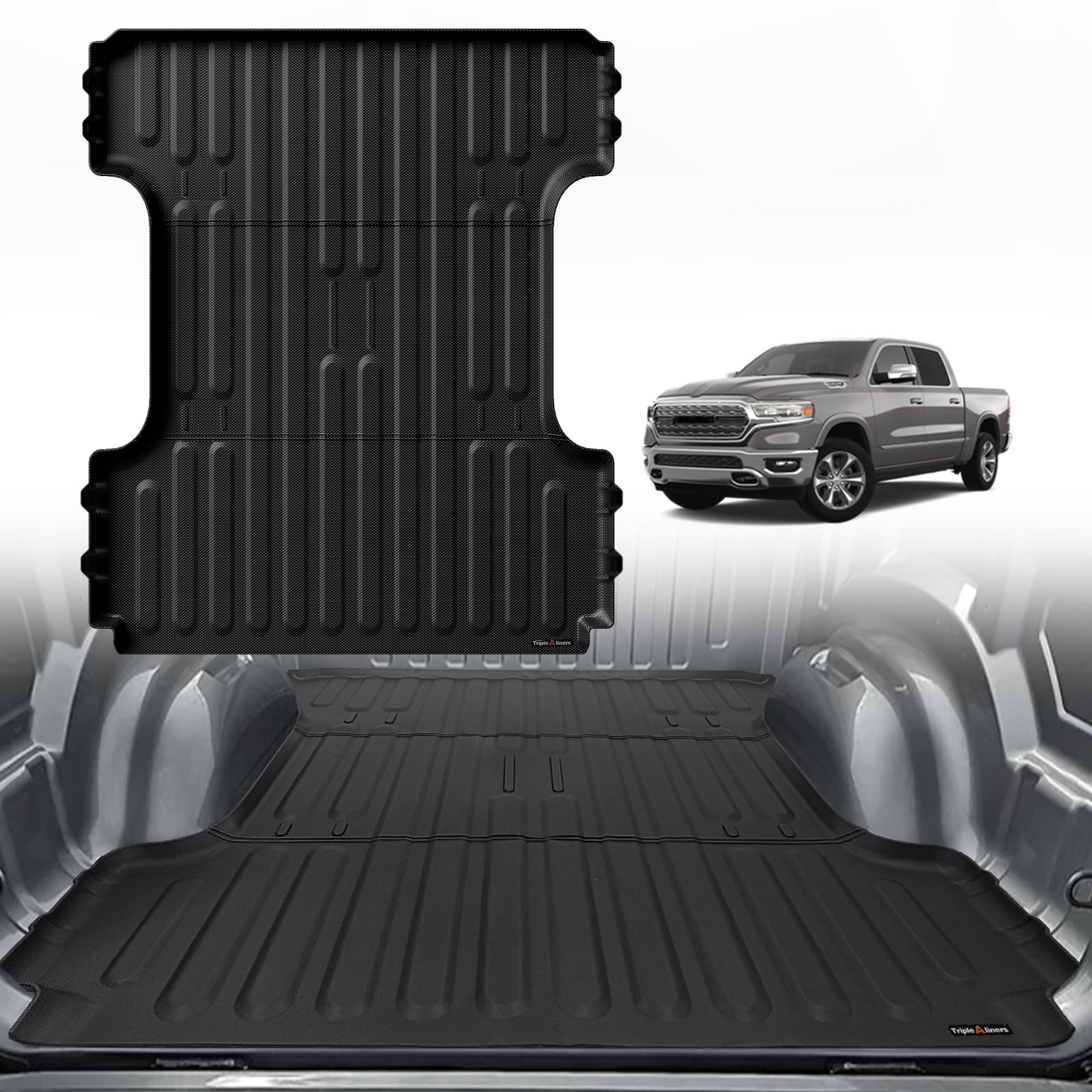 TripleAliners 6.4FT Truck Bed Mat for 2019-2026 Ram 1500