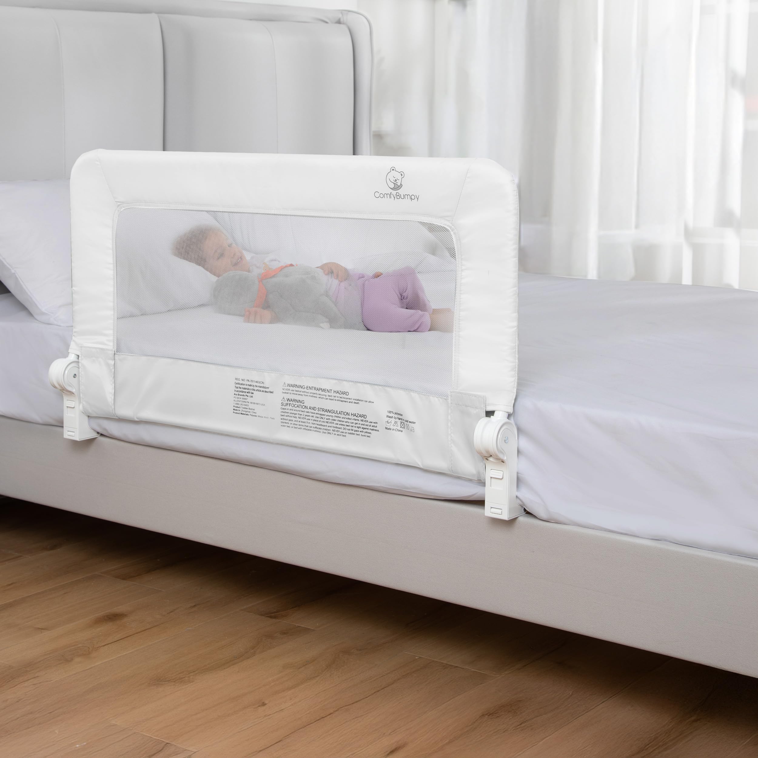 ComfyBumpy 1-Pack Bed Rail for Toddlers 35.5