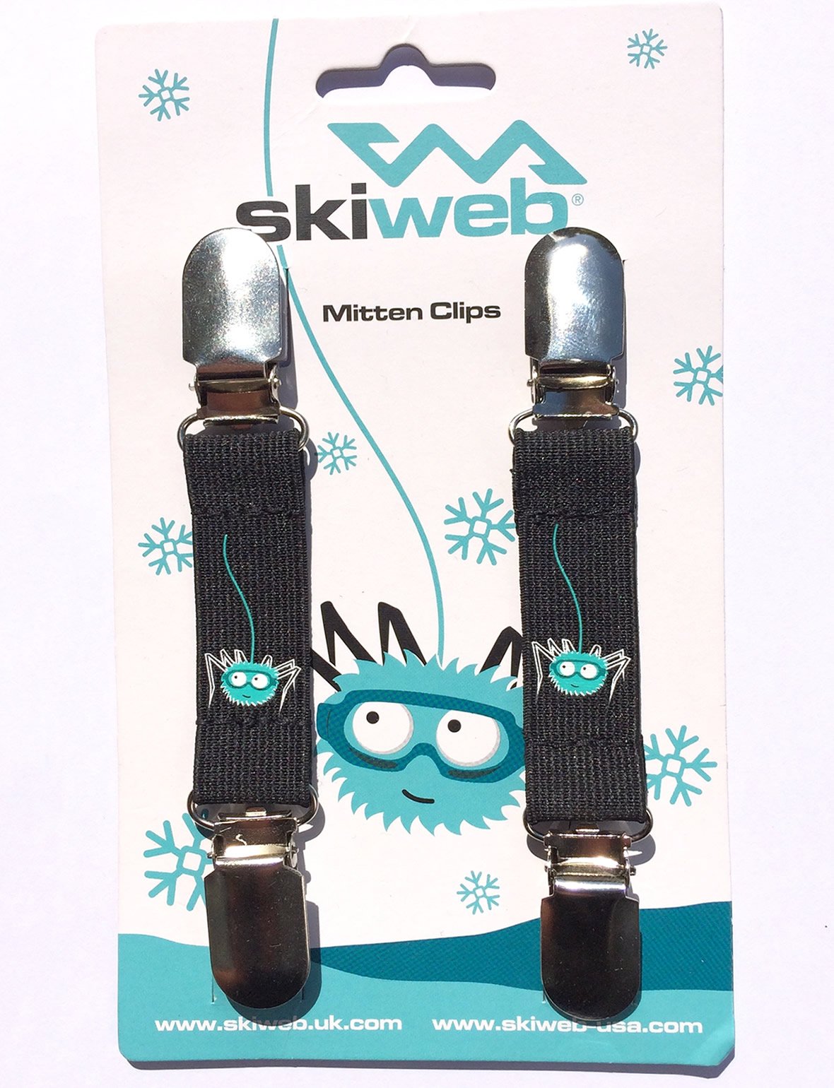 Skiweb Mitten Clips In Black