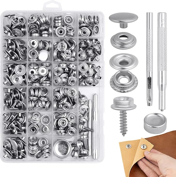 Homaisson 323 PCS Canvas Snap Kit, Canvas Fastener Kit