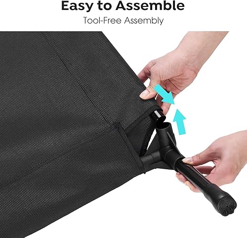 Miniatura 5 de Veehoo - CWC1803-S - Cama elevada tipo catre para perros, refrescante, portátil, con malla lavable y transpirable, patas antideslizantes, duradera,