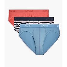 2XIST Mens 3-pack Cotton Stretch No Show Brief