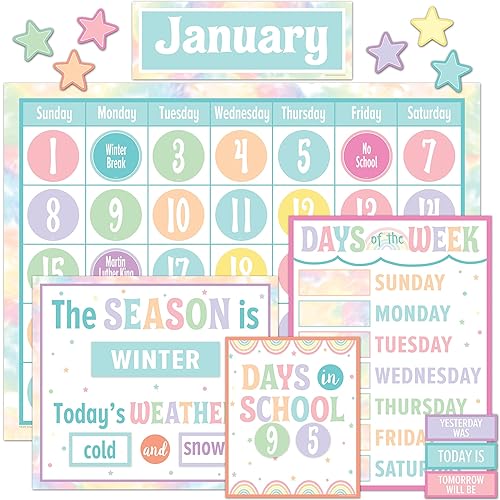 Teacher Created Resources Pastel Pop Calendar Bulletin Board (TCR8411)