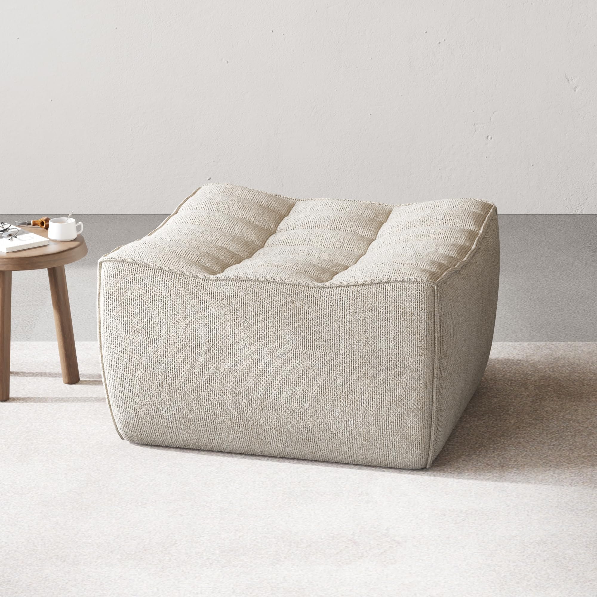 WJShome Lazy Floor Sofa Couch, 27.56" Fireside Chair, Bean Bag Chair,Corner Relax LoveSofa Couch Small Couch, Compression Sofa for Living Room,