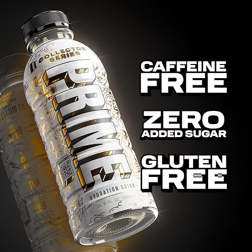 Miniatura 6 de PRIME Hydration Collector Series, bebidas deportivas, electrolitos mejorados para reponer líquidos, 250 mg de BCAA, vitaminas B, antioxidantes, bajo