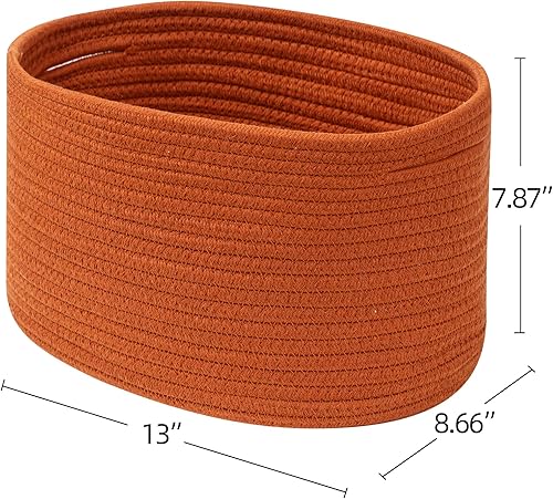 Miniatura 2 de CubesLand Canasta tejida para organizaralmacenar, juego de 3 cestas de almacenamiento para armario, cesta de almacenamiento de larga duración,