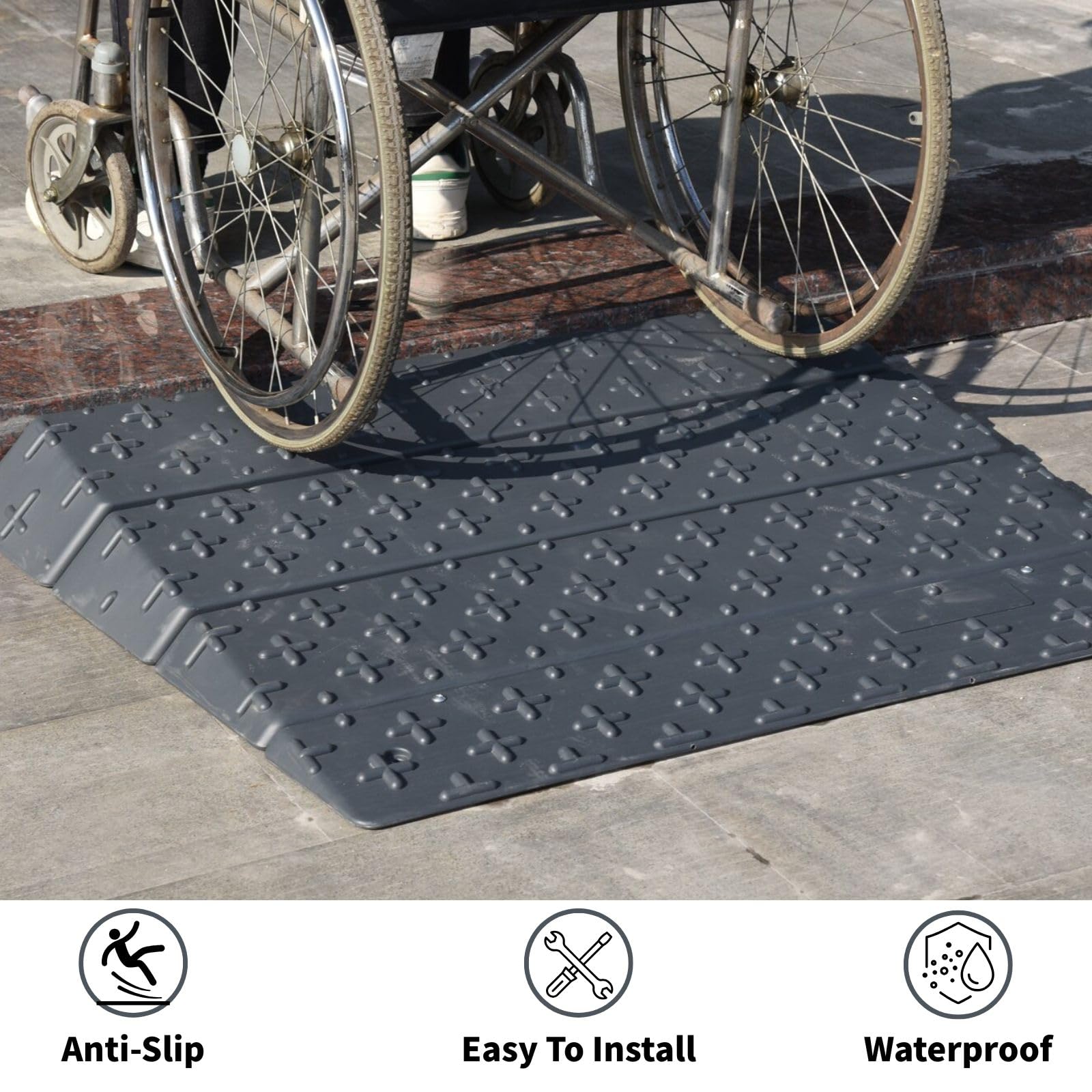 Snapklik.com : OranclUS Slip-Resistant Modular Threshold Ramp ...
