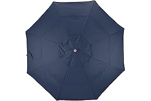 California Umbrella Replacement Canopy 11-Foot Navy Blue