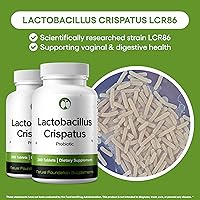 Vista 2 de Suplemento probiótico Lactobacillus Crispatus 240 tabletas 3 mil millones de CFU de probióticos para mujeres, apoya la salud vaginal, digestiva