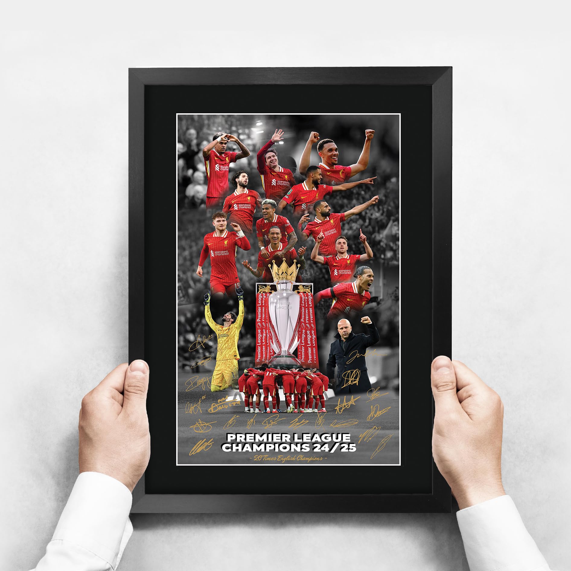 HWC Trading Liverpool Champions 2025 Premier League Winners Gifts Printed Signed Autograph Picture for Football Fans and Supporters - Image 3