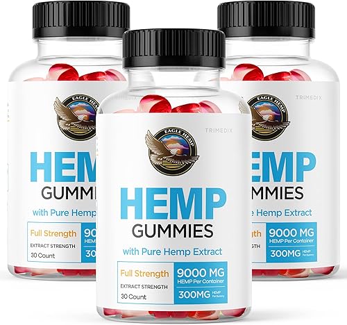 Trimedix Eagle - Gomitas de cáñamo para 90 días de suministro EagleHemp Max Gummy EagleHempGummies EagleGummies Mg Extra Full