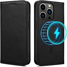 Rssviss iPhone 14 Pro Case Notebook Type MagSafe Compatible iPhone 14 Pro Cover Notebook Type iPhone 14 Pro Case Notebook Type Card Storage iPhone 14 Pro Notebook Type Case Wireless Charging Support