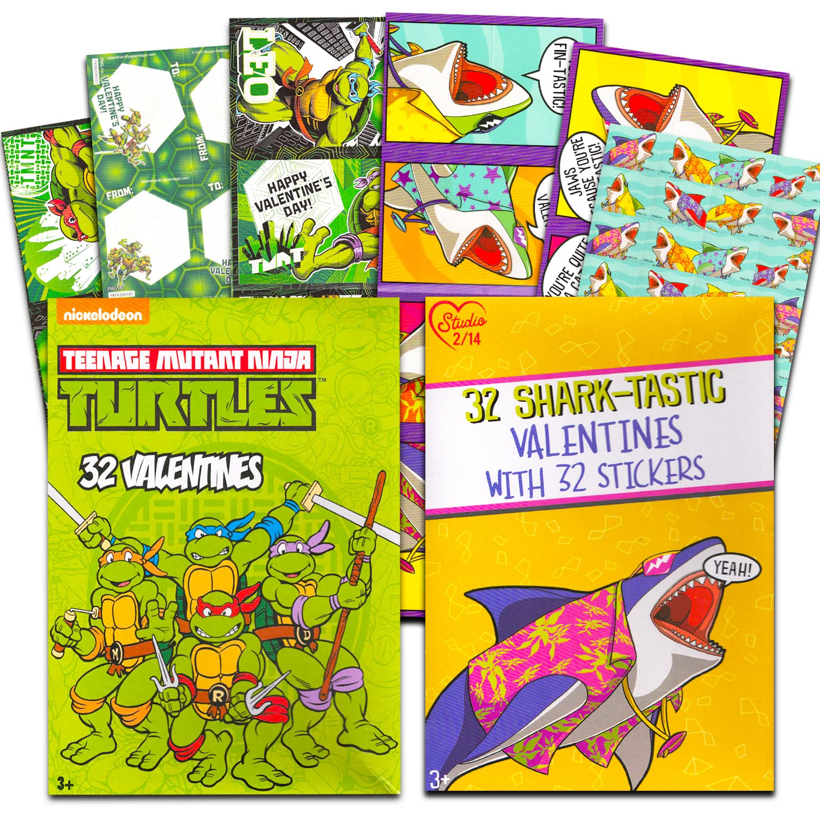 Teenage Mutant Ninja Turtles Valentines Cards For Classroom 64pc Tmnt |  Desertcart Seychelles, image size:1600x1600