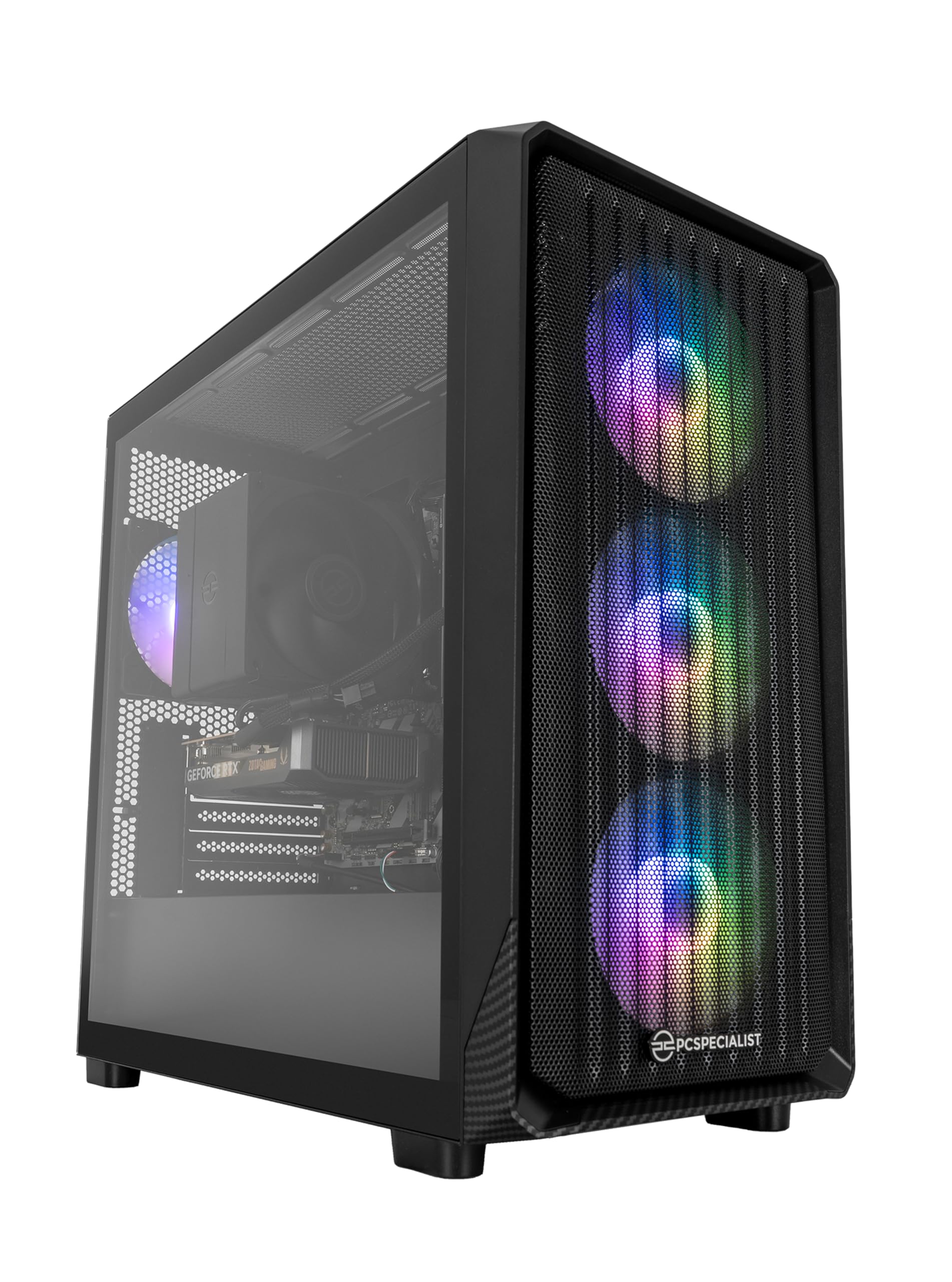 PCSpecialist Prism Gaming PC - AMD Ryzen 5 8400F 4.70 GHz 6-Core, 16 GB RAM, 8 GB GEFORCE RTX 5060, 1TB M.2 SSD, Windows 11