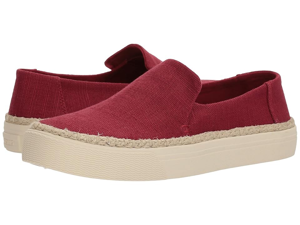 

TOMS Sunset (Henna Red Heritage Canvas) Women's Slip on Shoes