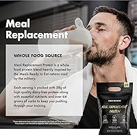 Vista 7 de Batido de proteína de reemplazo de comidas, batido de proteínas de reemplazo de comida integral, tarta de fresa, 25 porciones