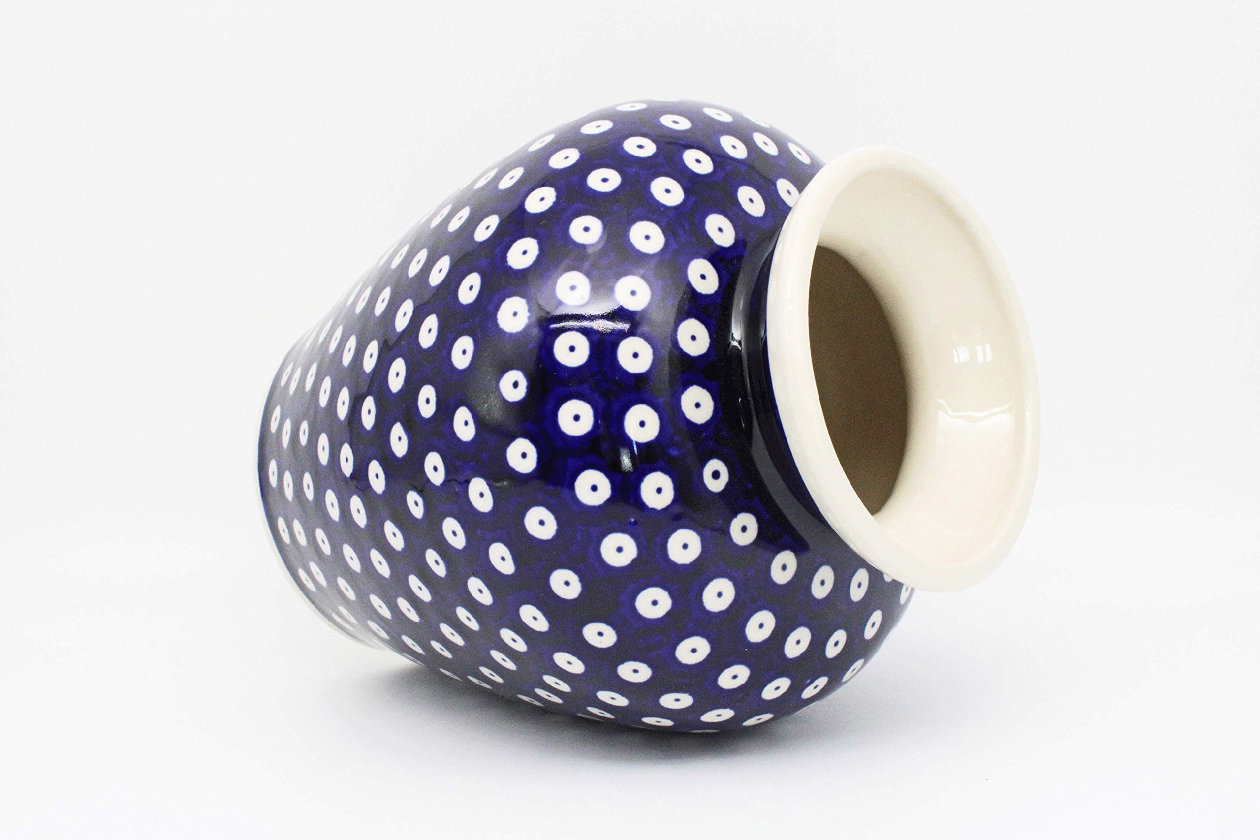 Original Bunzlauer Keramik Vase/Blumenvase, Höhe 19,7cm im Dekor 42