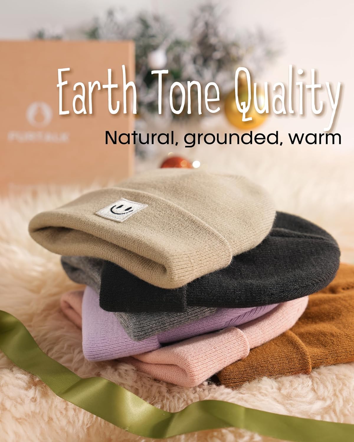 FURTALK 3 Pack Toddler Kids Beanie Baby Winter Hat Knit Boys Girls Kids Embroidered Warm Cap - Image 5