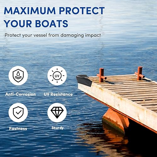 Miniatura 4 de Parachoques de esquina para muelle, parachoques rectos de muelle, parachoques de esquina de muelle de lancha, parachoques recto de barco,