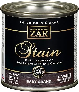 United GILSONITE LAB 12106 Black Onyx WD Stain, 1/2 Pint