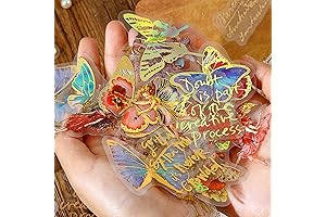 Aromoty Fairy Gold Foil Stickers Set (120 Pieces with 4 Themes)