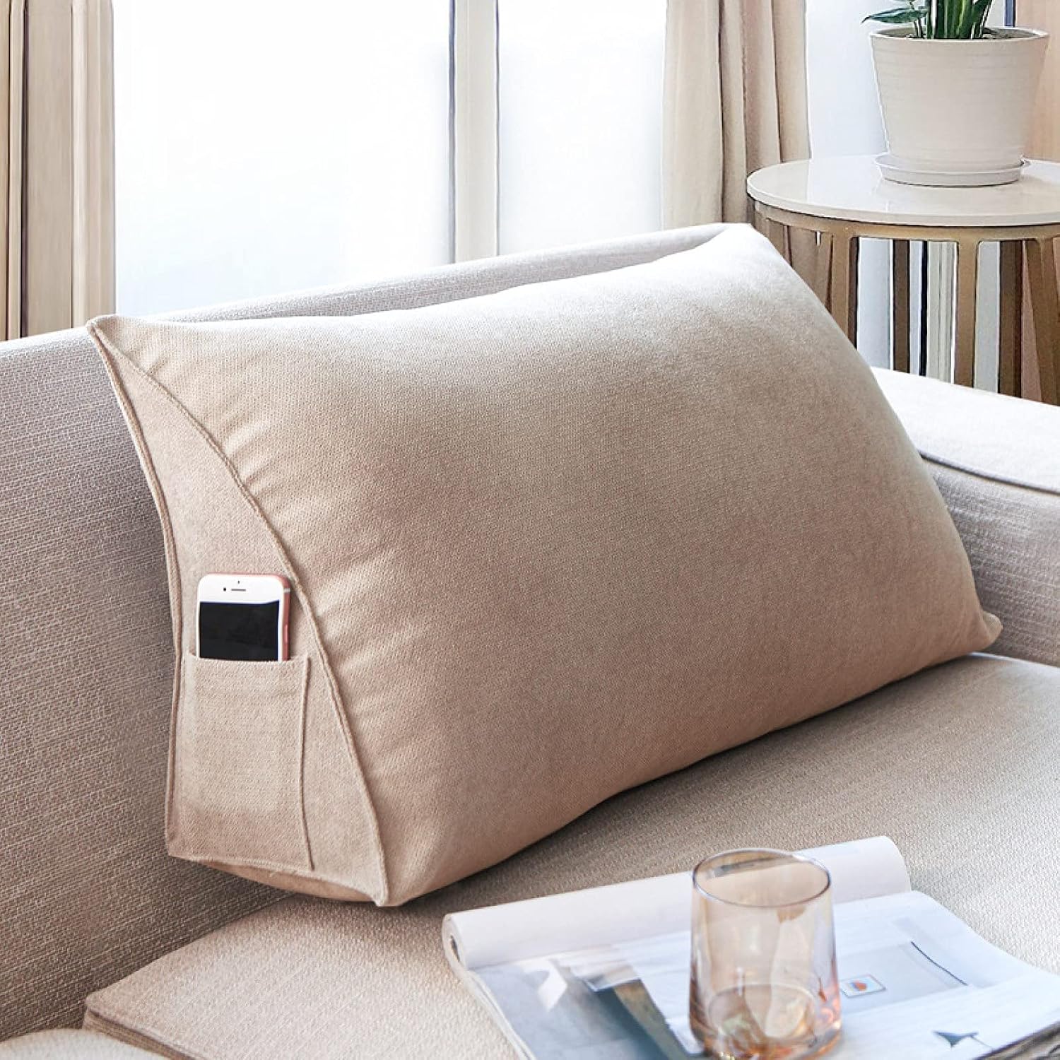 クッション 三角 背もたれ 三角クッション 三角型 三角枕 70*35*20cm クッション背もたれ ヘッドボードクッション ヘッド