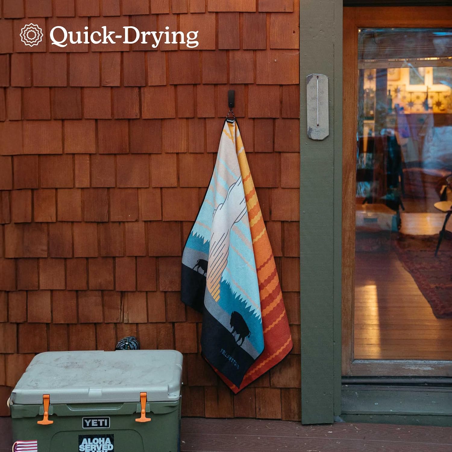 Nomadix Original Towel - Perfect for Beach, Pool, Travel, Camping, Yoga - Made with Recycled Materials - Super Absorbent - Sand Resistant - Image 7