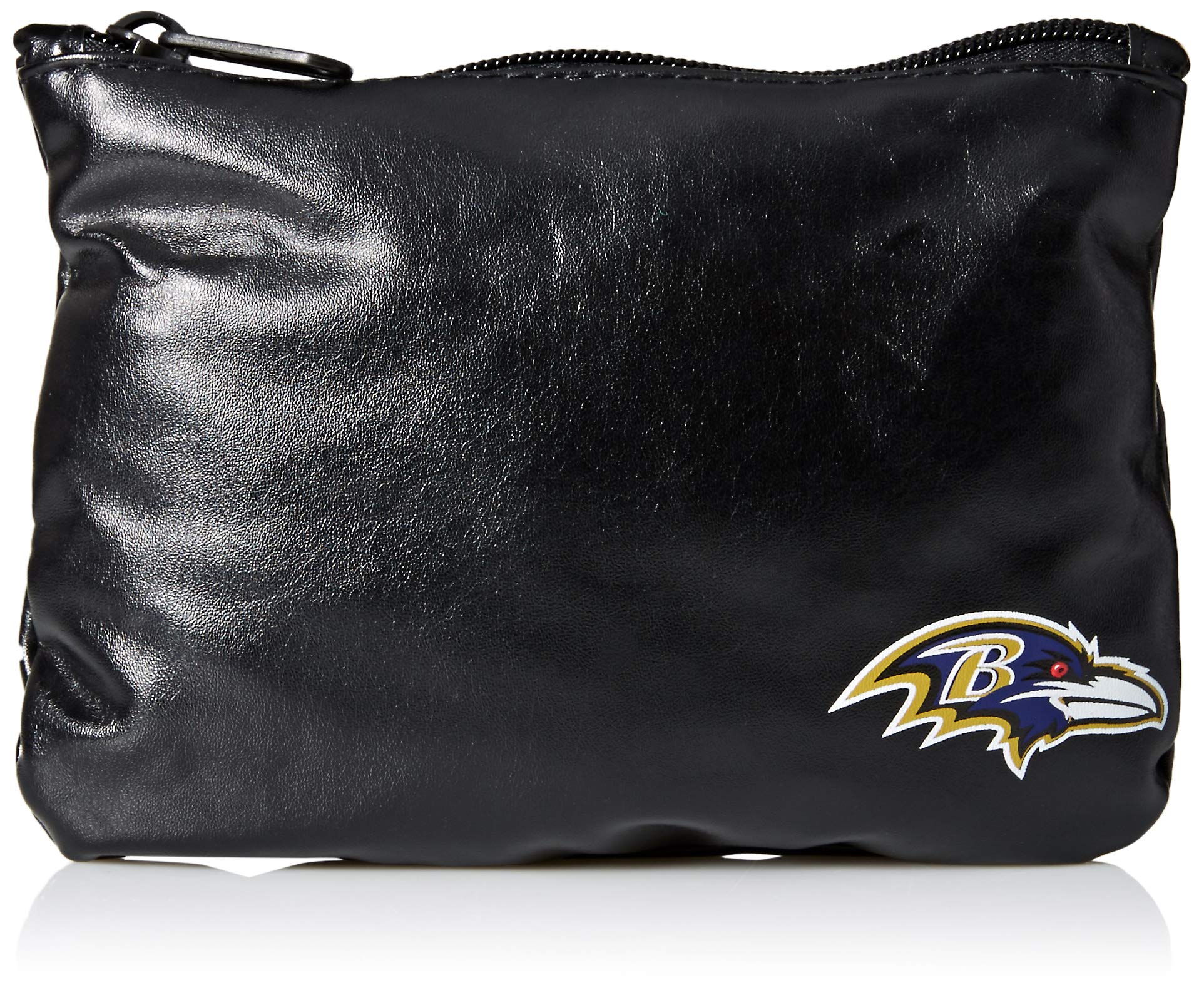 FOCO Baltimore Ravens Exclusive Team Logo Flats With Clutch Large