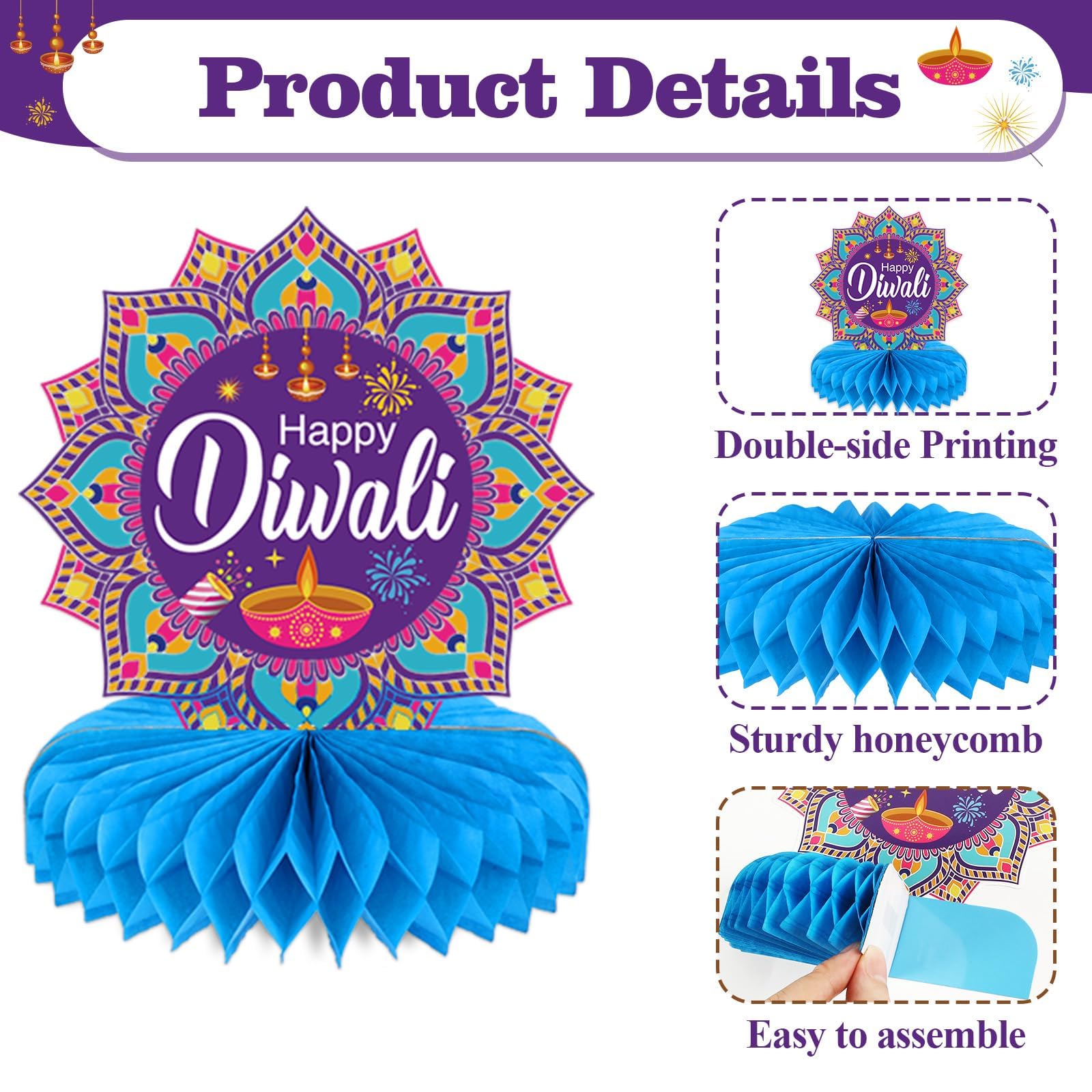 Desi Favors - Soporte Para Luz De Té Con Forma De Flor Con Corte De