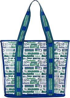 FOCO NFL Team Logo Repeat Retro Print Clear Tote Bag